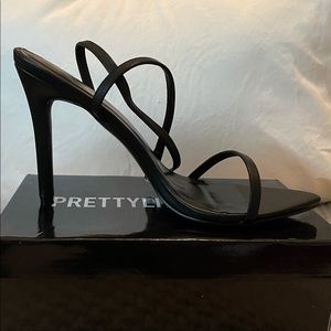 Black Strappy Heel (Never Worn)